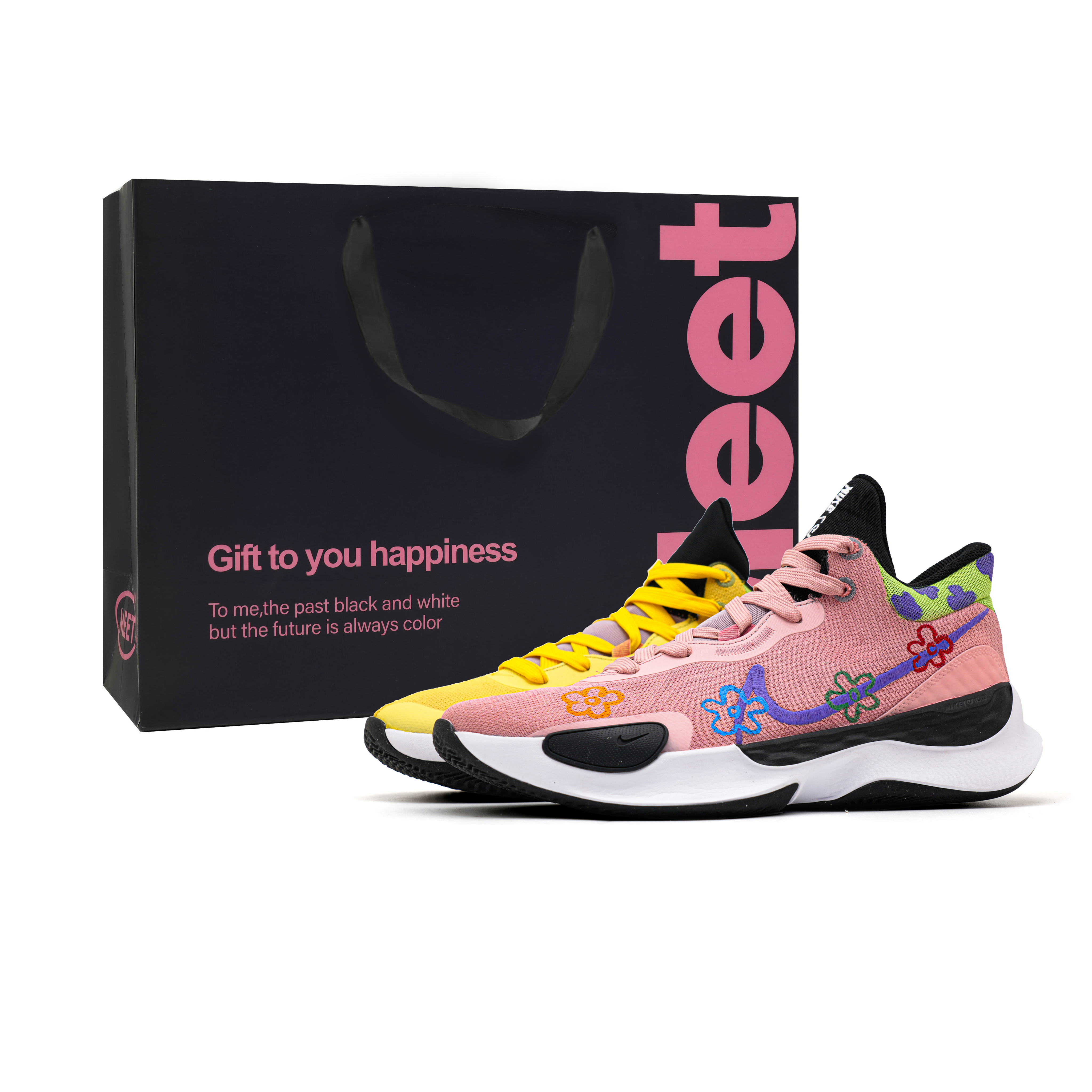 

Nike Баскетбольные кроссовки Renew Elevate 3 Heartbeat Moments Low Top, мужские, желто-розовые