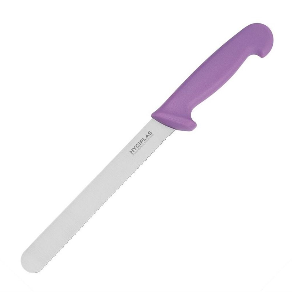 

Нож для хлеба Hygiplas 21,6 см фиолетовый