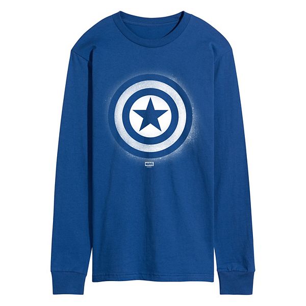 

Футболка с длинным рукавом и логотипом Captain America Marvel, Royal Blue