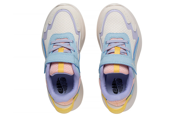 Кроссовки LINING YOUNG Kids Lifestyle Shoes Kids Low-top Custard Grey/light Navel Blue/orange Pink — фото 3