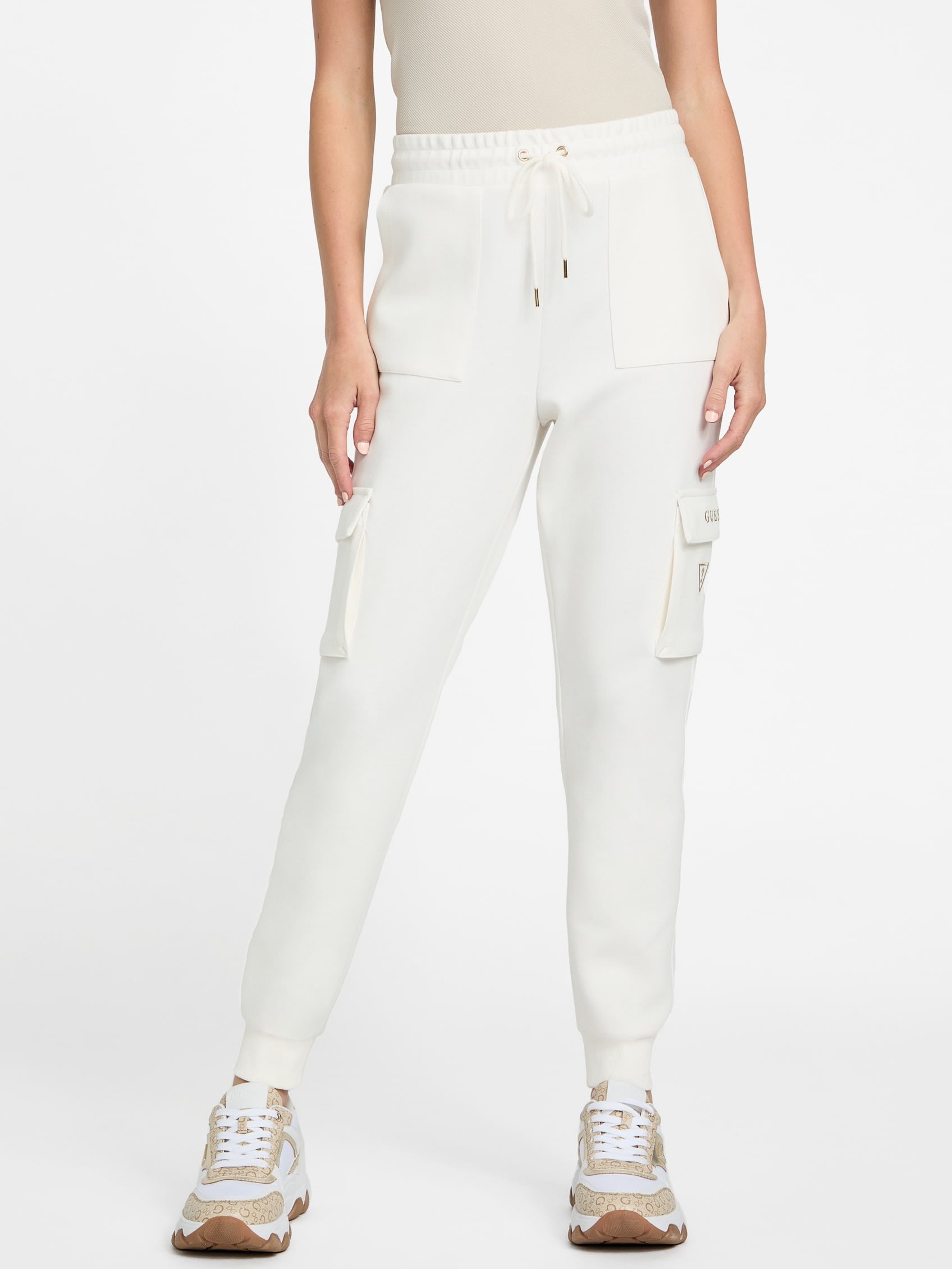 

Джоггеры Tessa Cargo Guess Factory, цвет spirit white