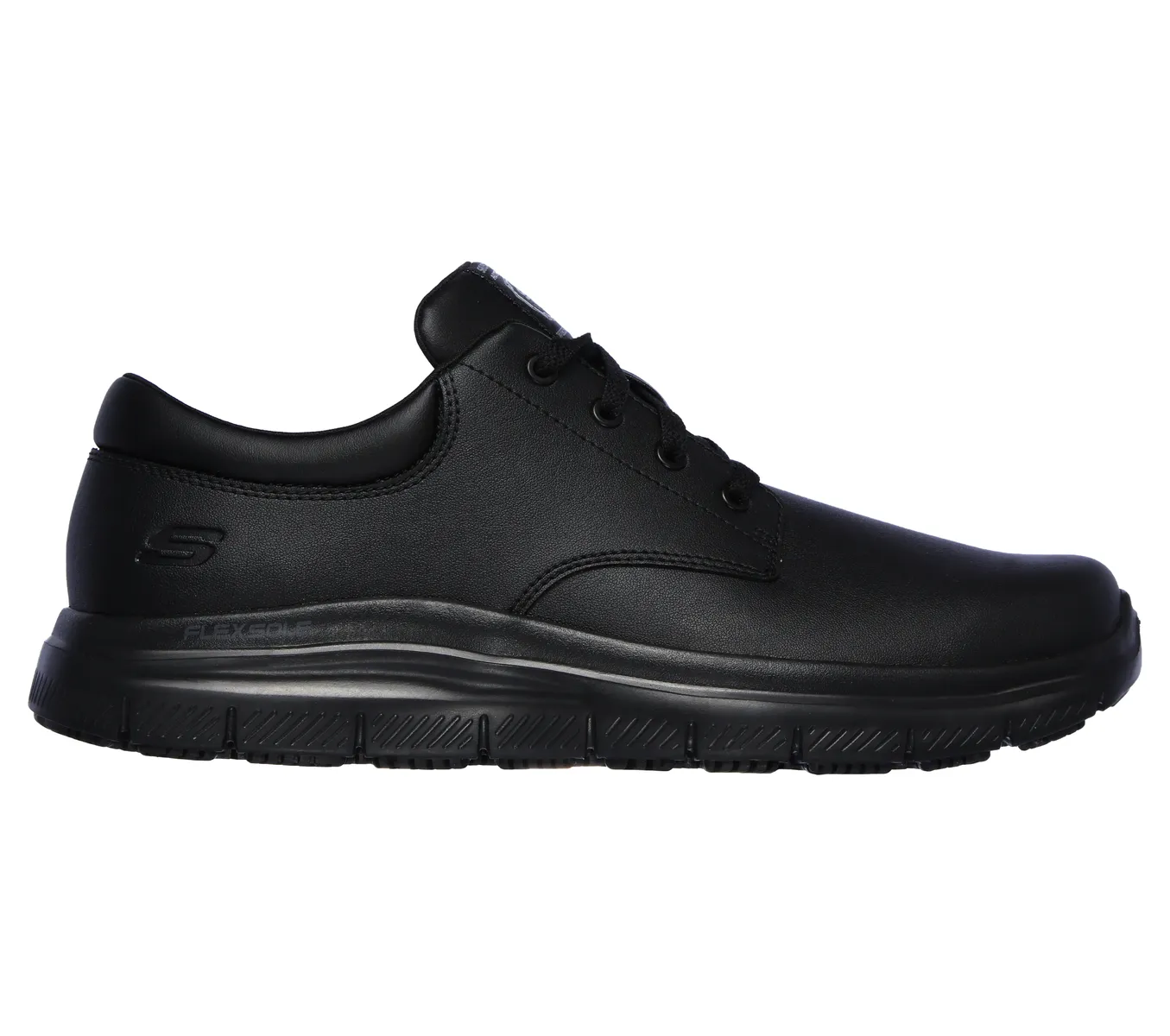 Рабочая обувь Skechers "FLEX ADVANTAGE SR-FOURCHE", обувь на шнуровке для общественного питания, уход с мягкой стелькой, черный — фото 4
