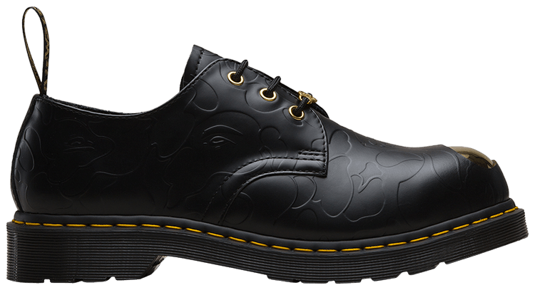 

Кроссовки Dr. Martens A Bathing Ape x Emboss 1461 'Black Camo', черный
