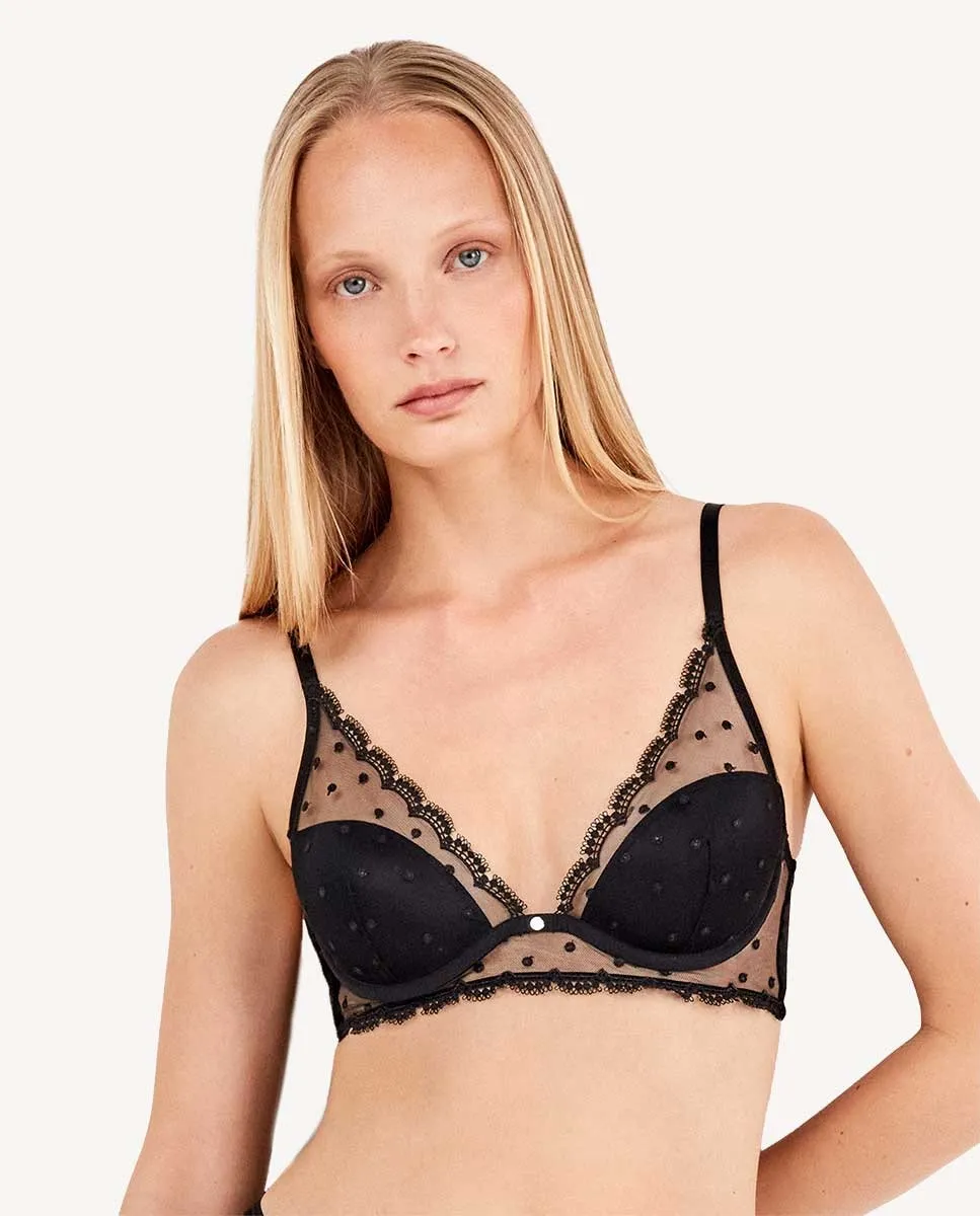 

Бюстгальтер бралетт полукружка Gisela, черный