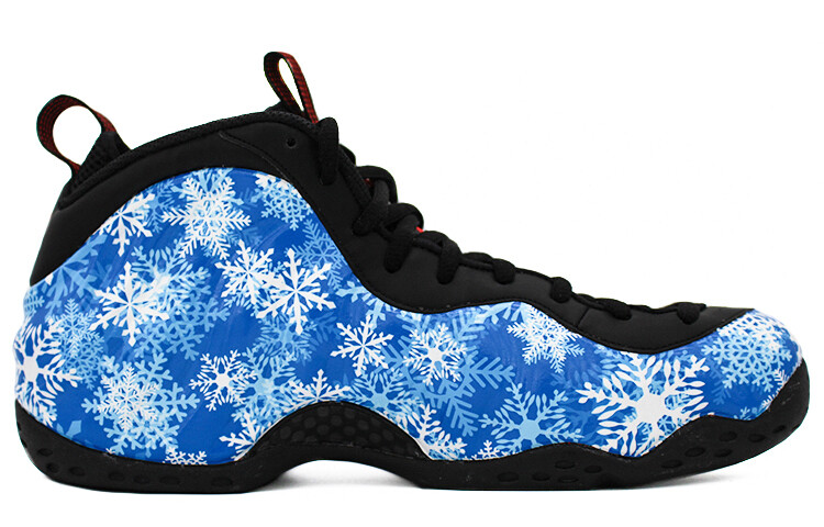 

Кроссовки Nike Foamposite One Vintage Basketball Shoes Men Mid-top White/Blue, черный