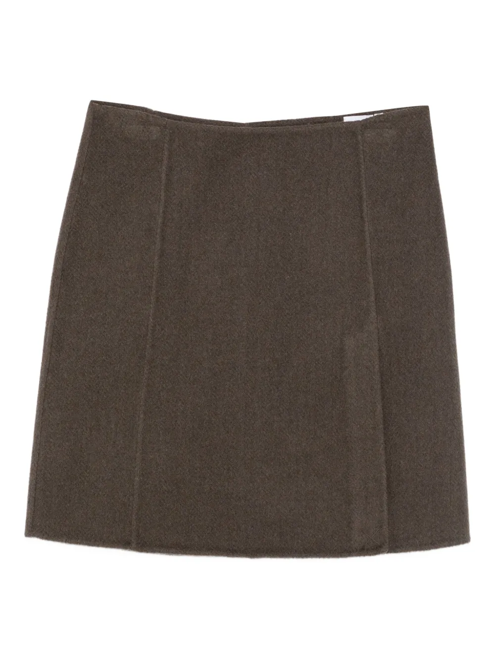 

Шерстяная юбка мини P.A.R.O.S.H., коричневый