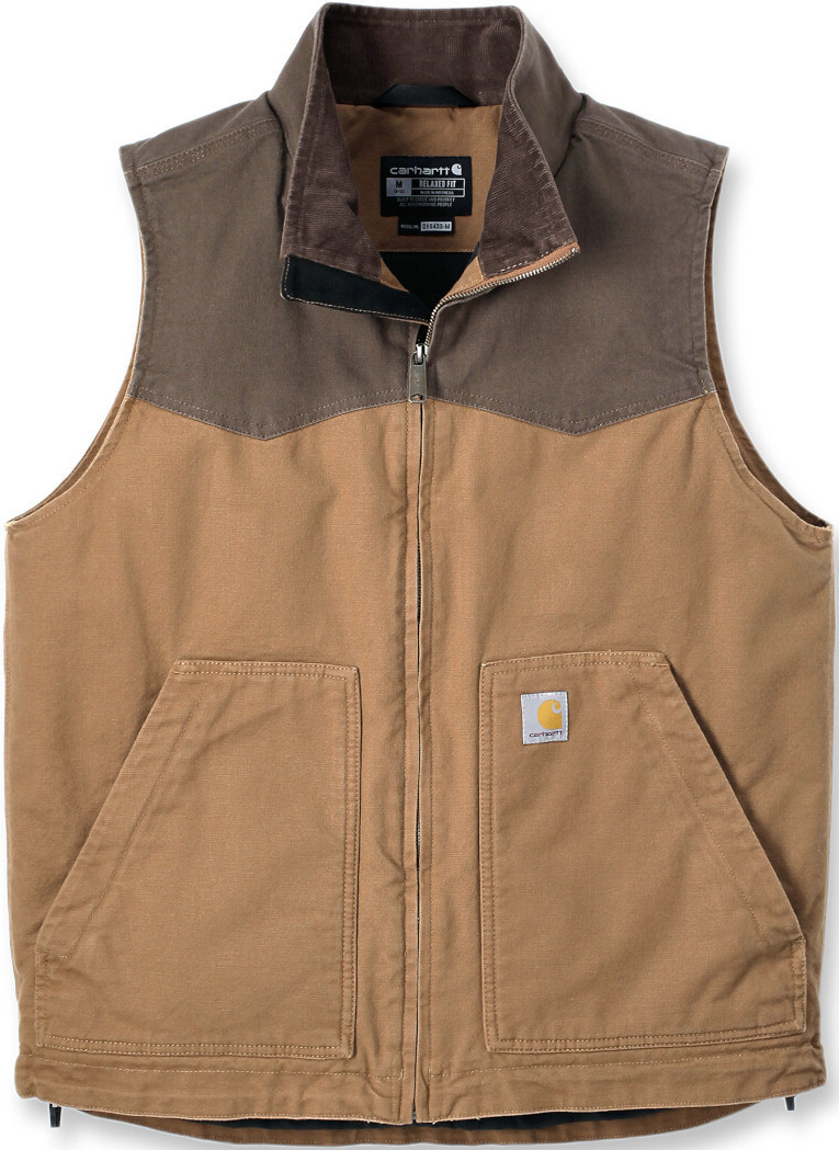 

Жилет Carhartt Montana Rugged Flex Relaxed Fit Duck Vest, цвет Dark Brown/Light Brown, Коричневый, Жилет Carhartt Montana Rugged Flex Relaxed Fit Duck Vest, цвет Dark Brown/Light Brown