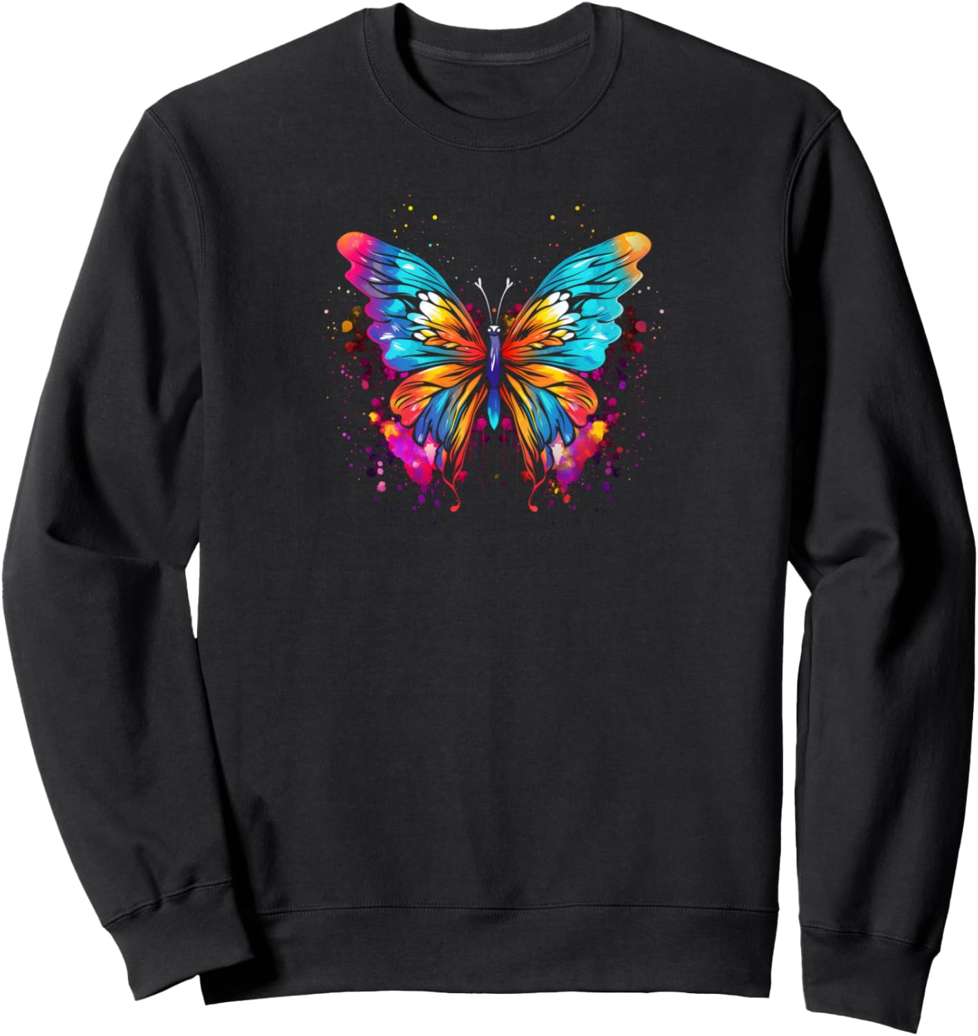 

Толстовка с рисунком бабочки Butterfly Apparel, черный