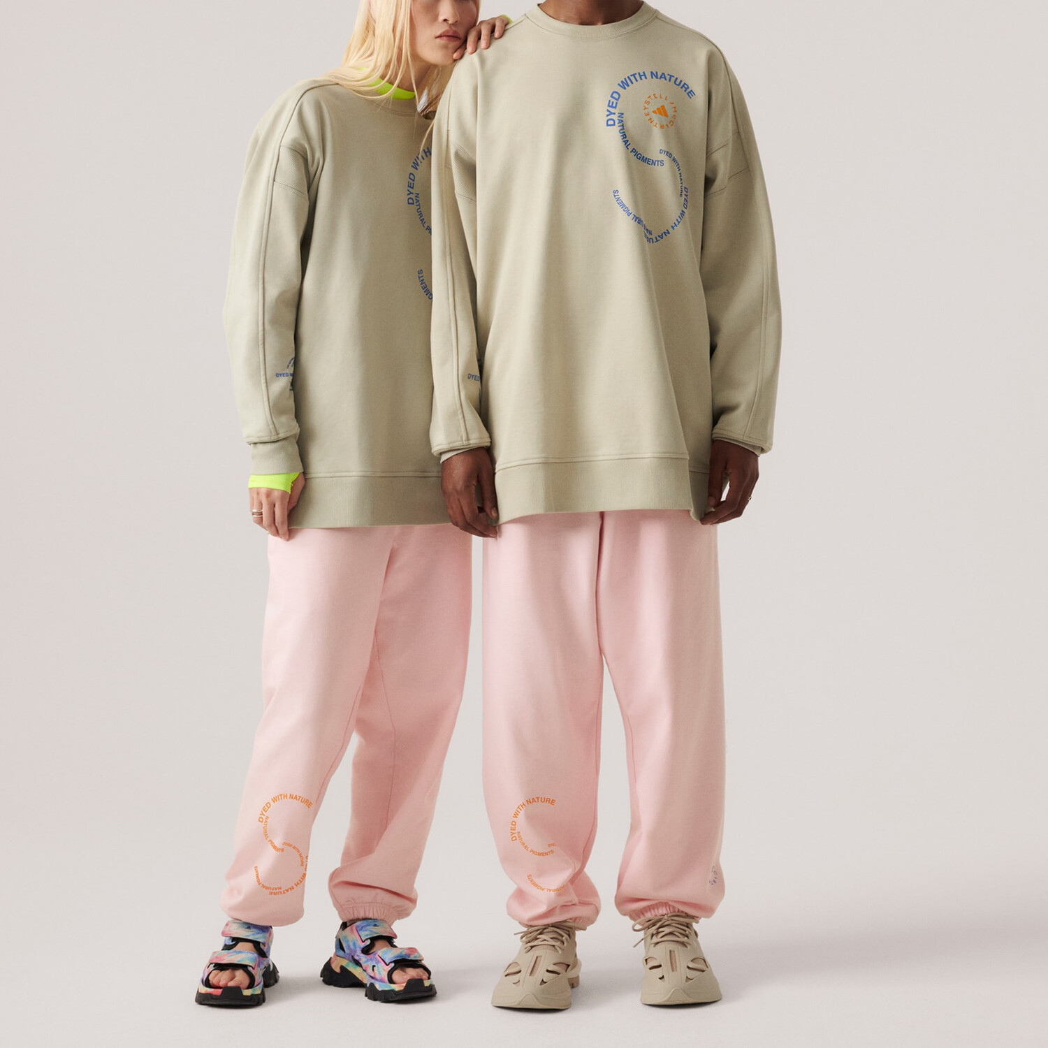 Спортивные штаны Stella Mccartney X Knit унисекс розового цвета Adidas, розовый — фото 2