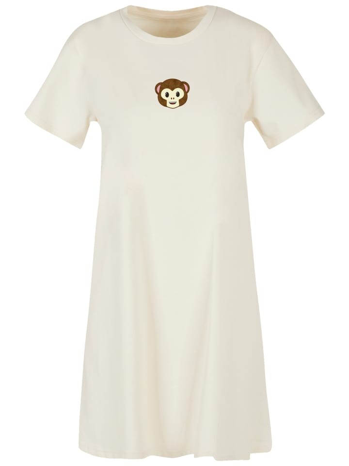 

Футболка emoji couture T-Shirt Kleid Smiling monkey furry face, цвет Whitesand