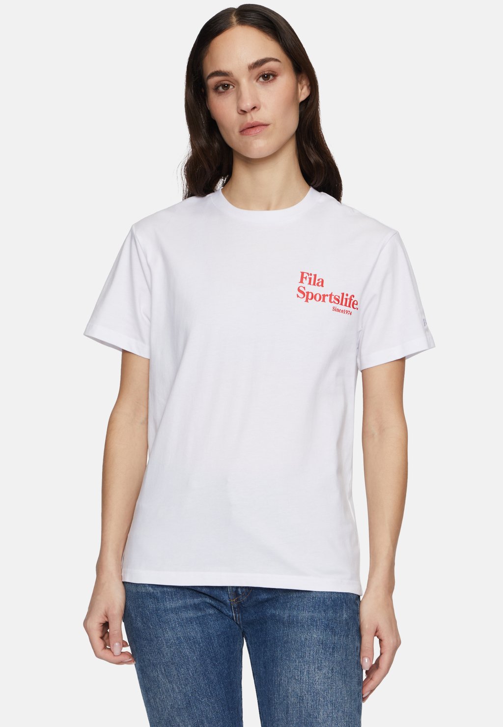 

Футболка с принтом LIEZ Fila, белый