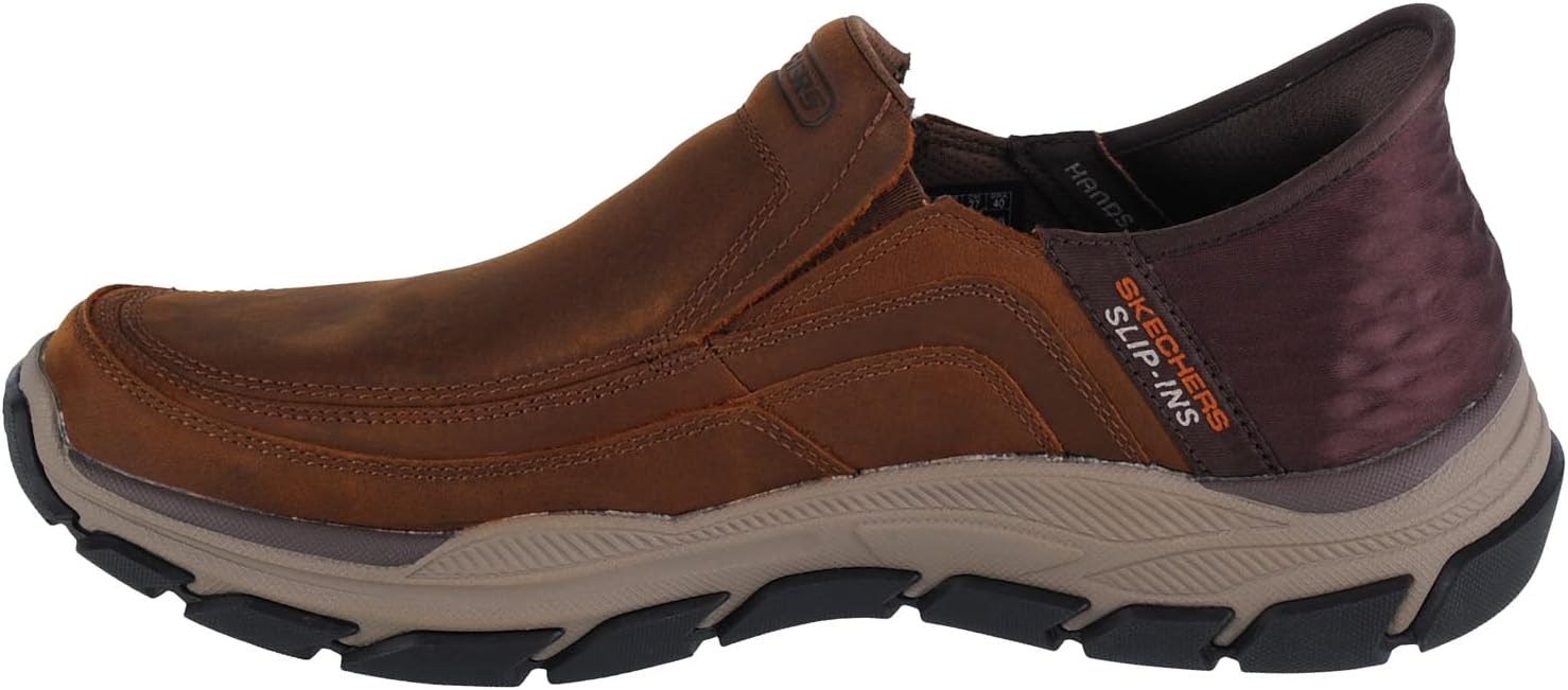 Мужские кроссовки Skechers USA Respected - Elgin 204810, коричневый — фото 3