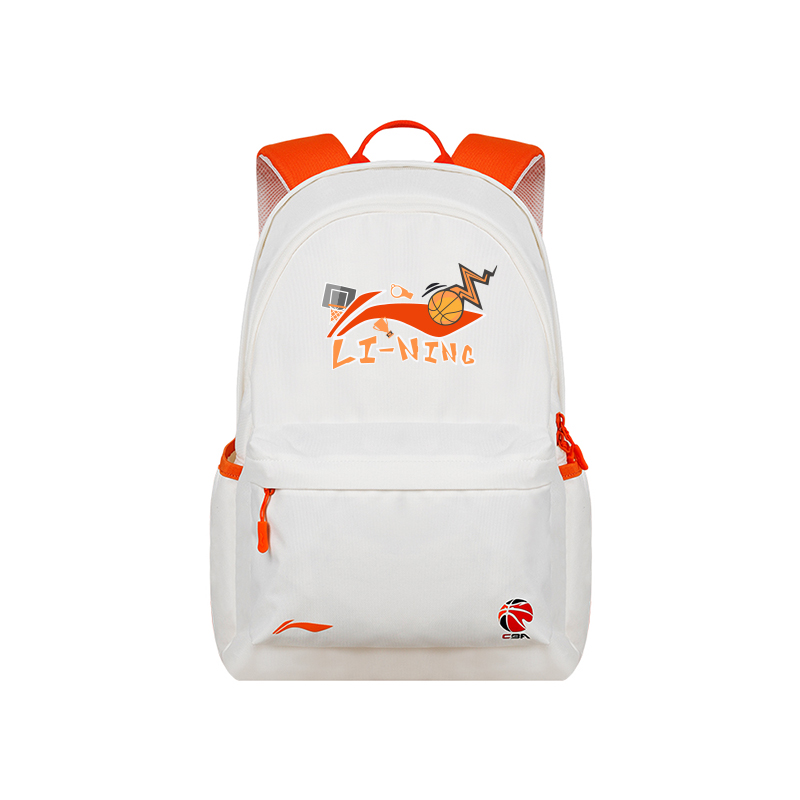 

LINING Полиэстеровый рюкзак унисекс бело-оранжевый, White Orange