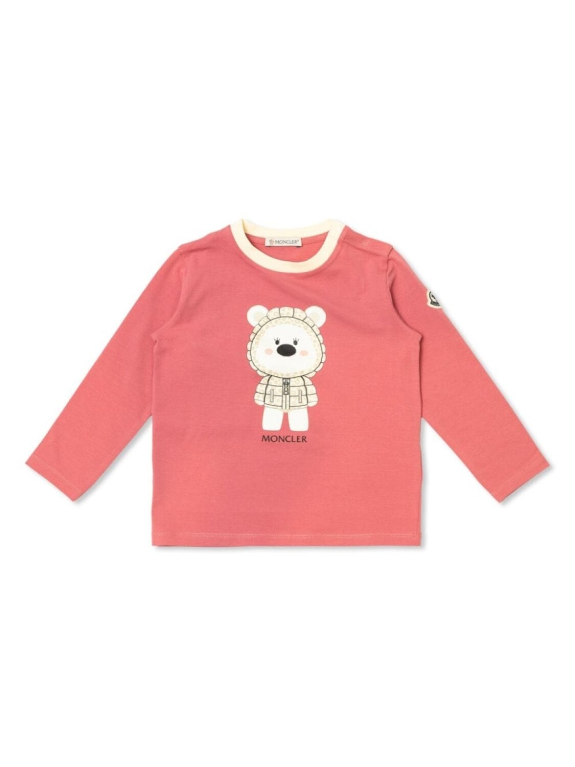 

Moncler Enfant футболка с длинным рукавом, розовый