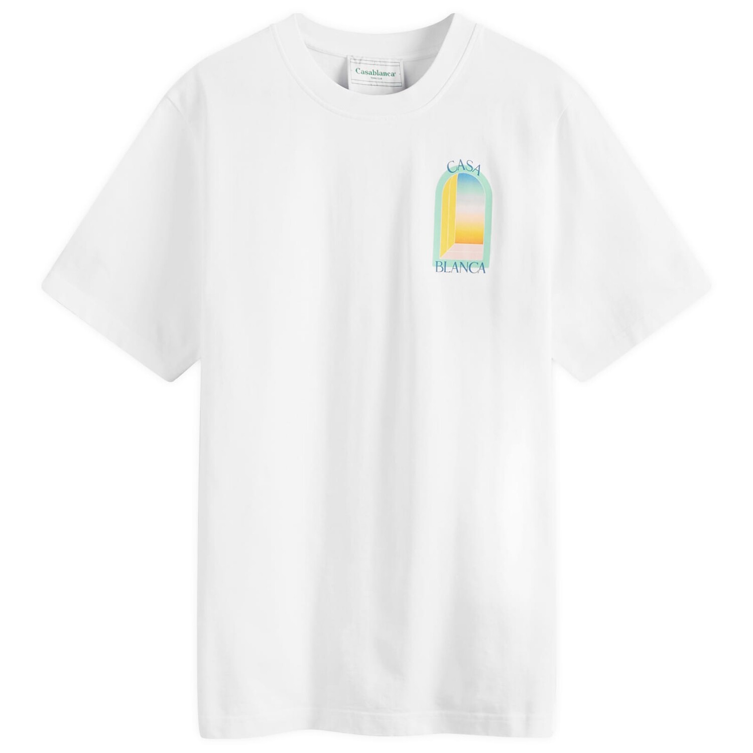 

Футболка Casablanca L'Arc Colore T-Shirt, белый