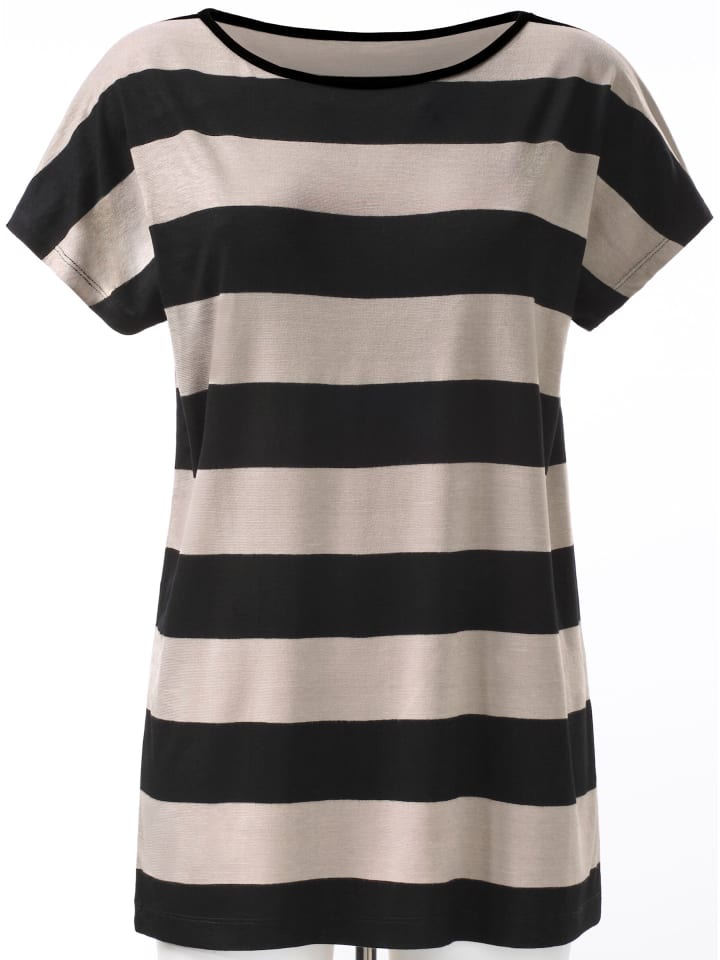 

Длинная рубашка в черную и серо-коричневую полоску WITT WEIDEN