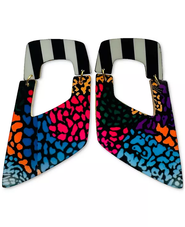 

Серьги Raquel с подвесками и абстрактными узорами Swanky Designs, multi