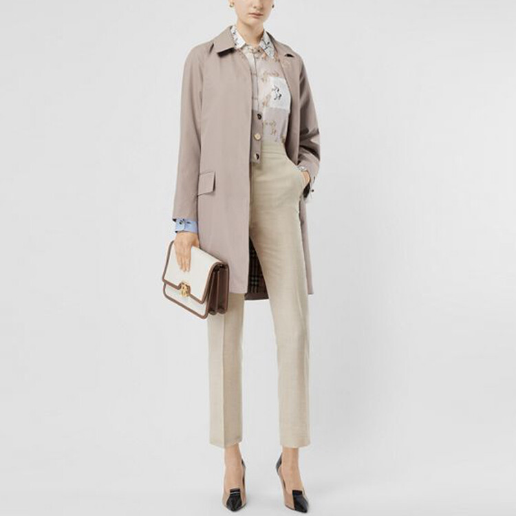 Пальто Burberry, женское, светло-абрикосовый — фото 3
