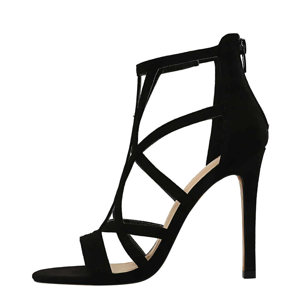 QITUMAUL Римские сандалии женские 11 см хаки, цвет Khaki[Heel Height 11cm] — фото 3