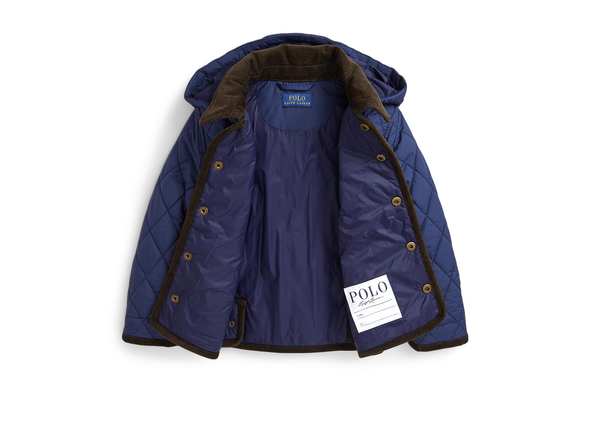 Куртка Polo Ralph Lauren Kids Hooded Barn Jacket, цвет Newport Navy — фото 3
