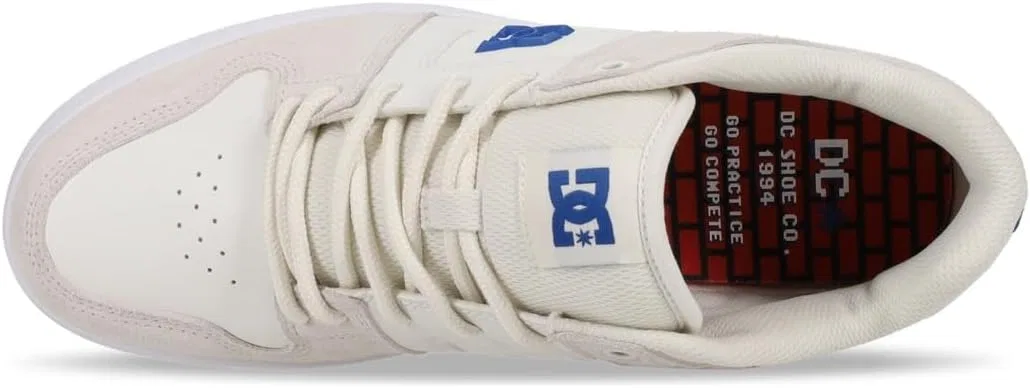 Мужские кожаные скейтбордистские кроссовки DC Shoes Manteca 4 S, Off White — фото 4