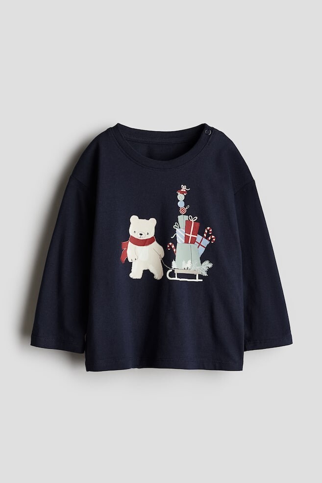 

Рубашка с длинным рукавом H&M, синий