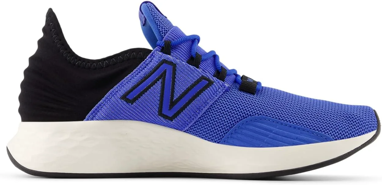 Кроссовки New Balance Kids Fresh Foam Roav V1 на шнуровке, синий/черный — фото 3