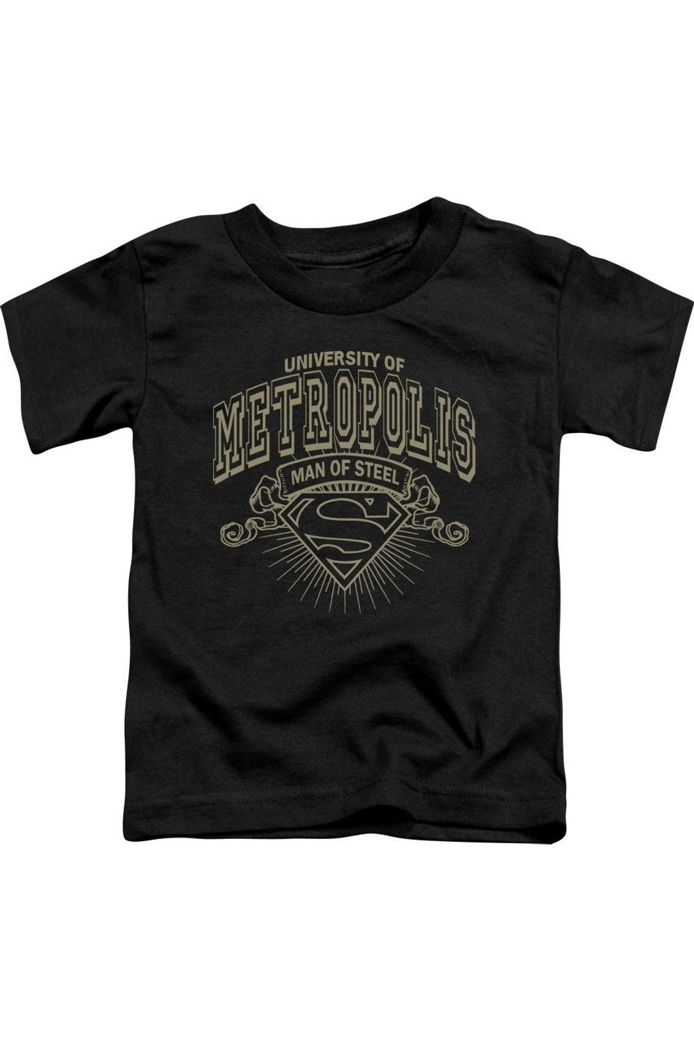 

Футболка с коротким рукавом Superman University Of Metropolis для малышей Gildan, черный