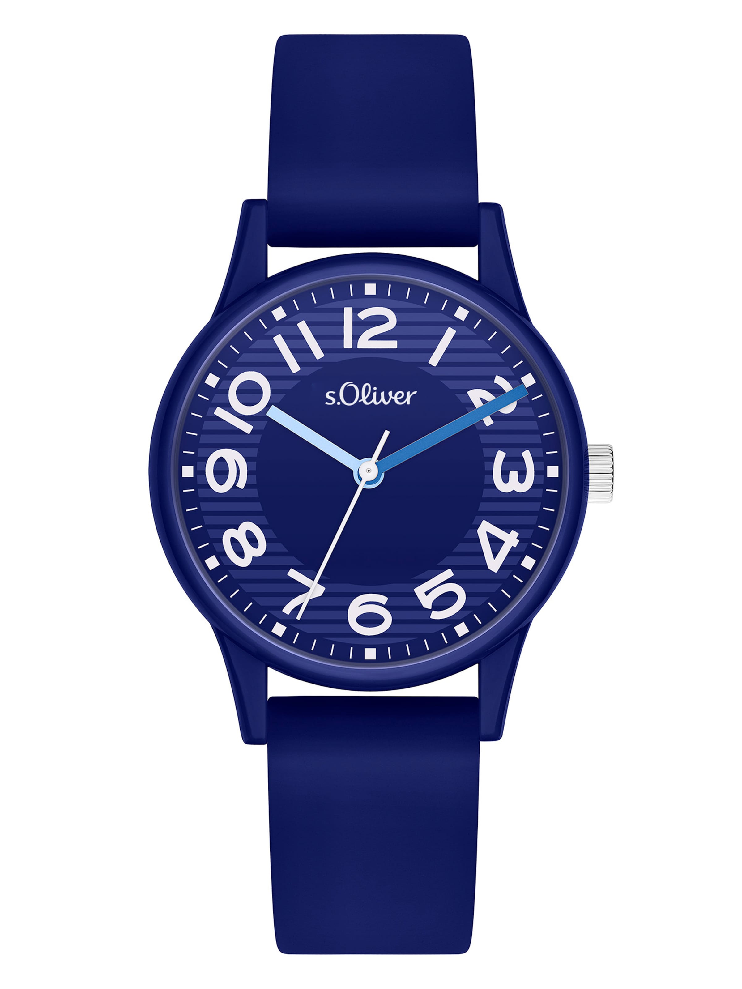 

s.Oliver Аналоговые часы в темно-синем цвете