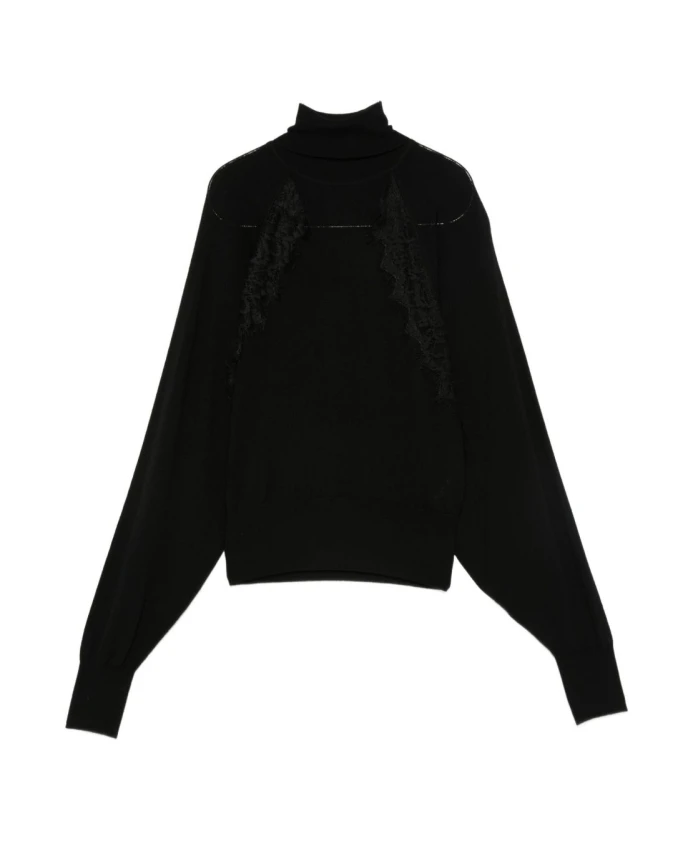 

Классический шерстяной свитер черный AW25 Liu Jo, черный