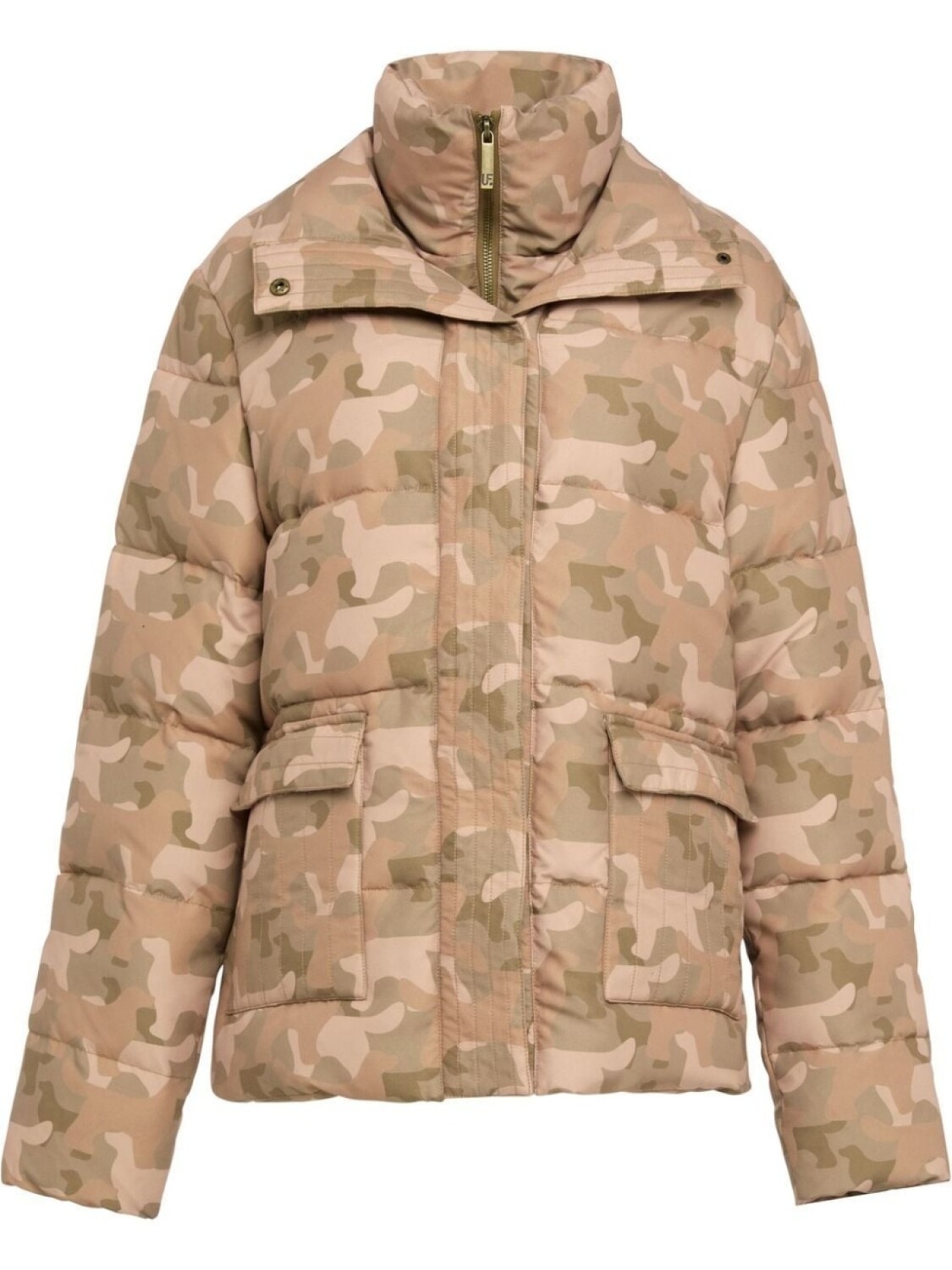 

Пуховик Hidden Hound Unreal Fur, бежевый