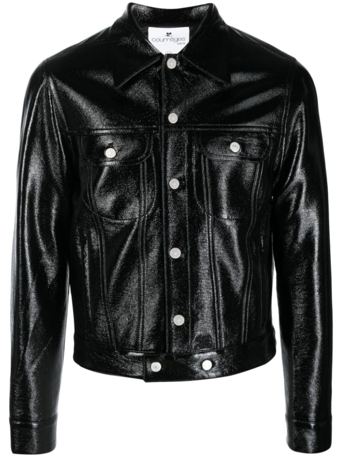 

Courrèges куртка из искусственной кожи, черный
