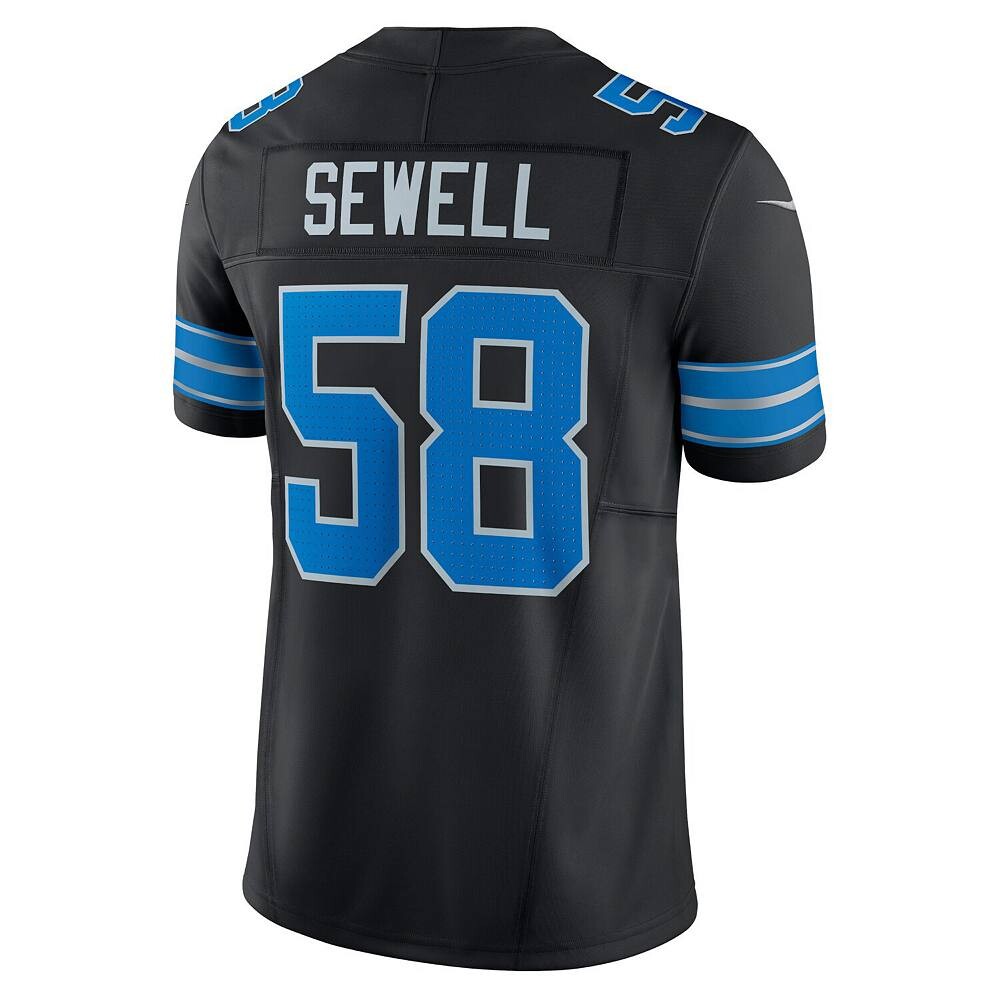 Мужские кроссовки Nike Penei Sewell Black Detroit Lions Vapor F. Альтернативный лимитированный Джерси, цвет Lns Black — фото 4