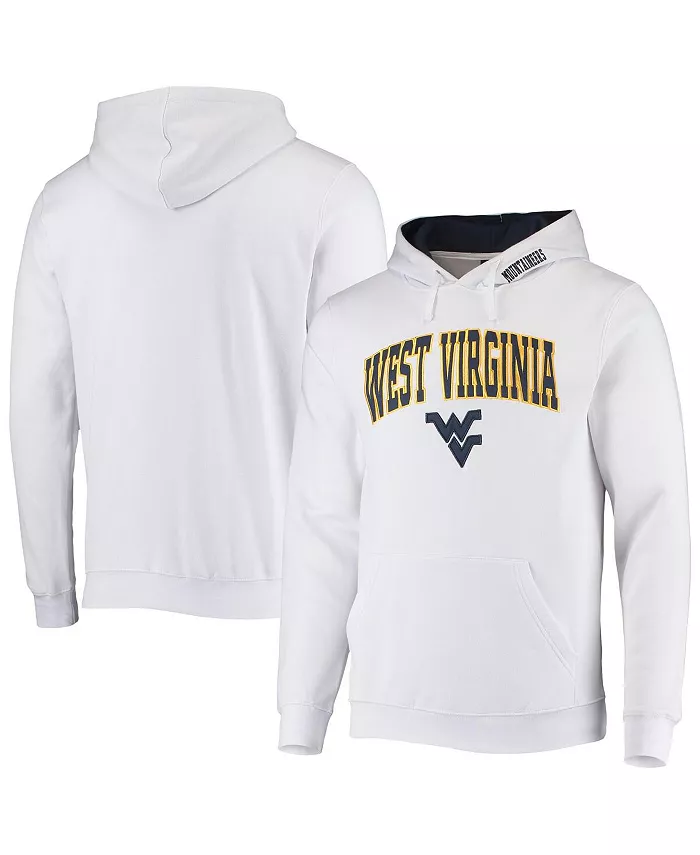 

Мужская толстовка с капюшоном West Virginia Mountaineers Arch and Logo 3.0 Pullover Hoodie Colosseum, белый