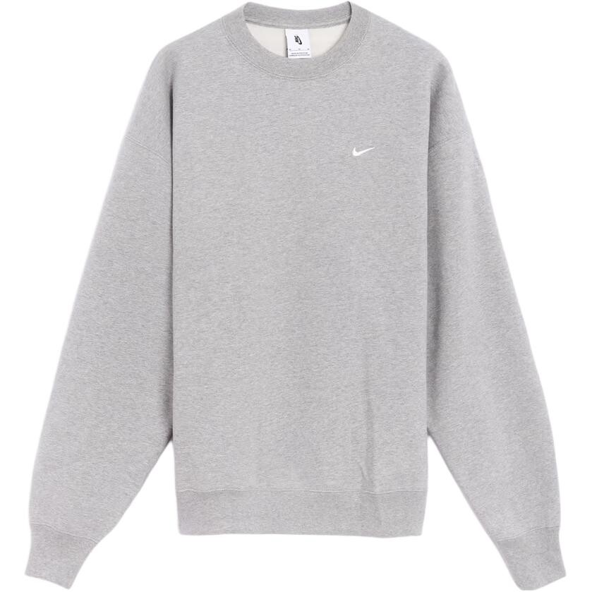 

Флисовый свитер с круглым вырезом Solo Nike, серый