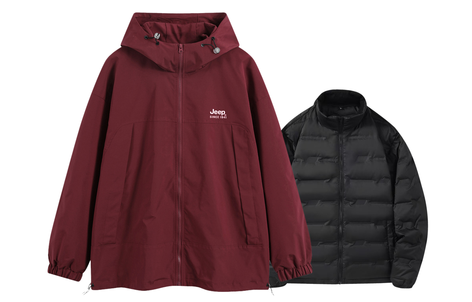 

Jeep Куртка Unisex, Burgundy (Down Jacket Liner)