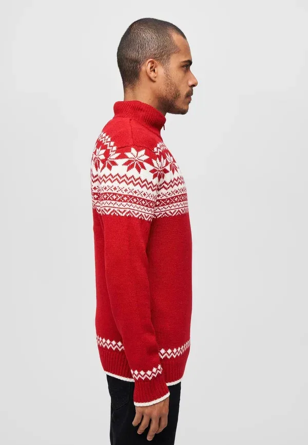 Свитер Troyer norweger jumper Brandit, красный — фото 4
