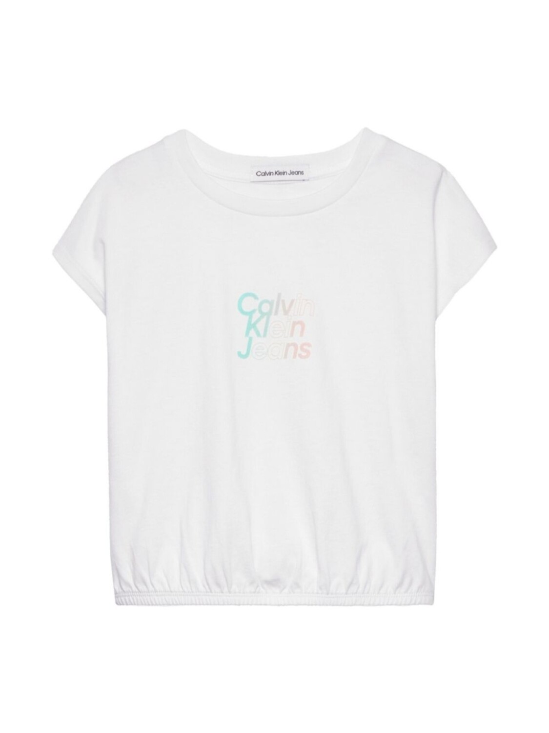

Футболка с логотипом Calvin Klein Kids, белый