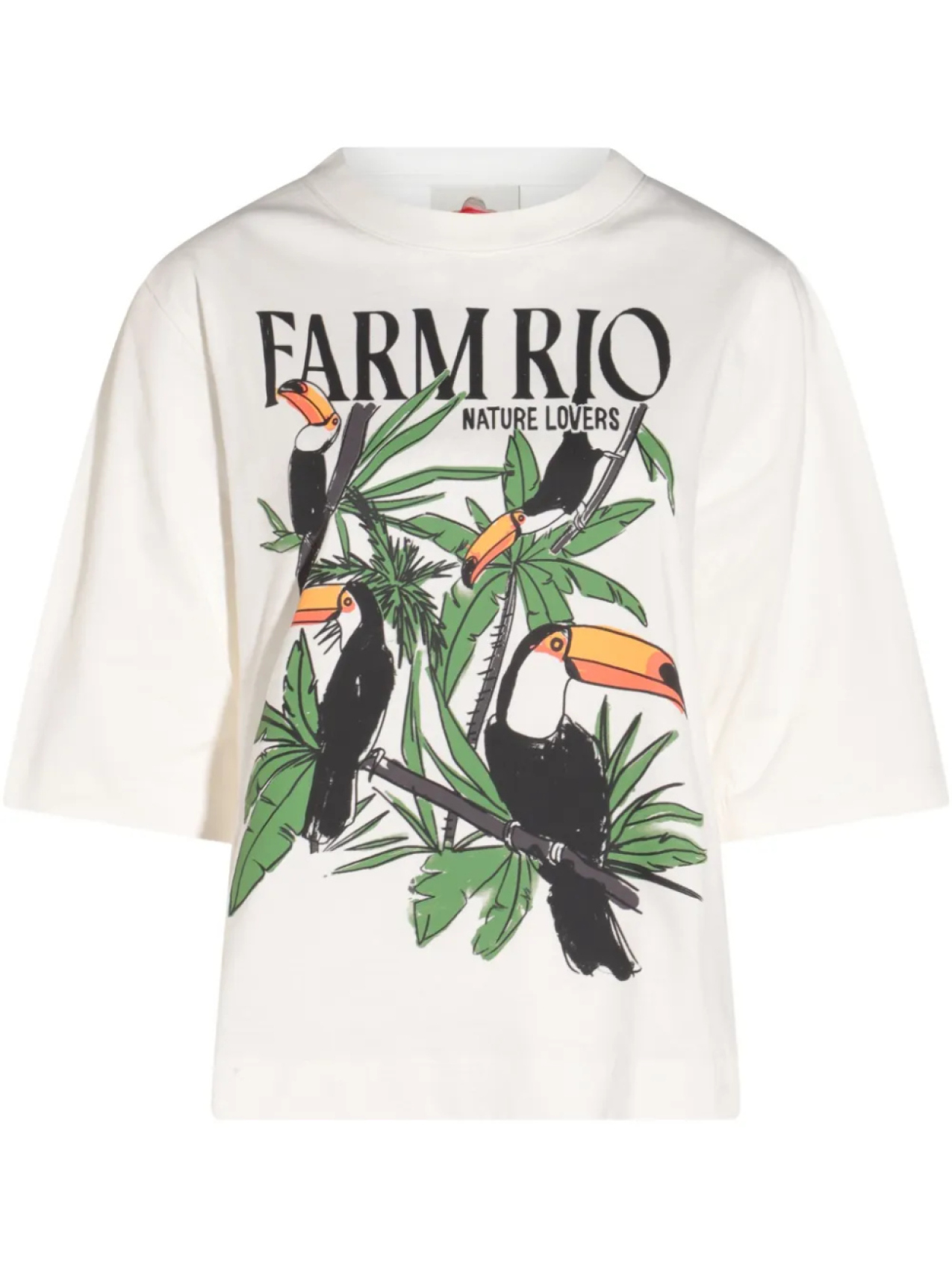 

Футболка с изображением тукана FARM Rio, белый