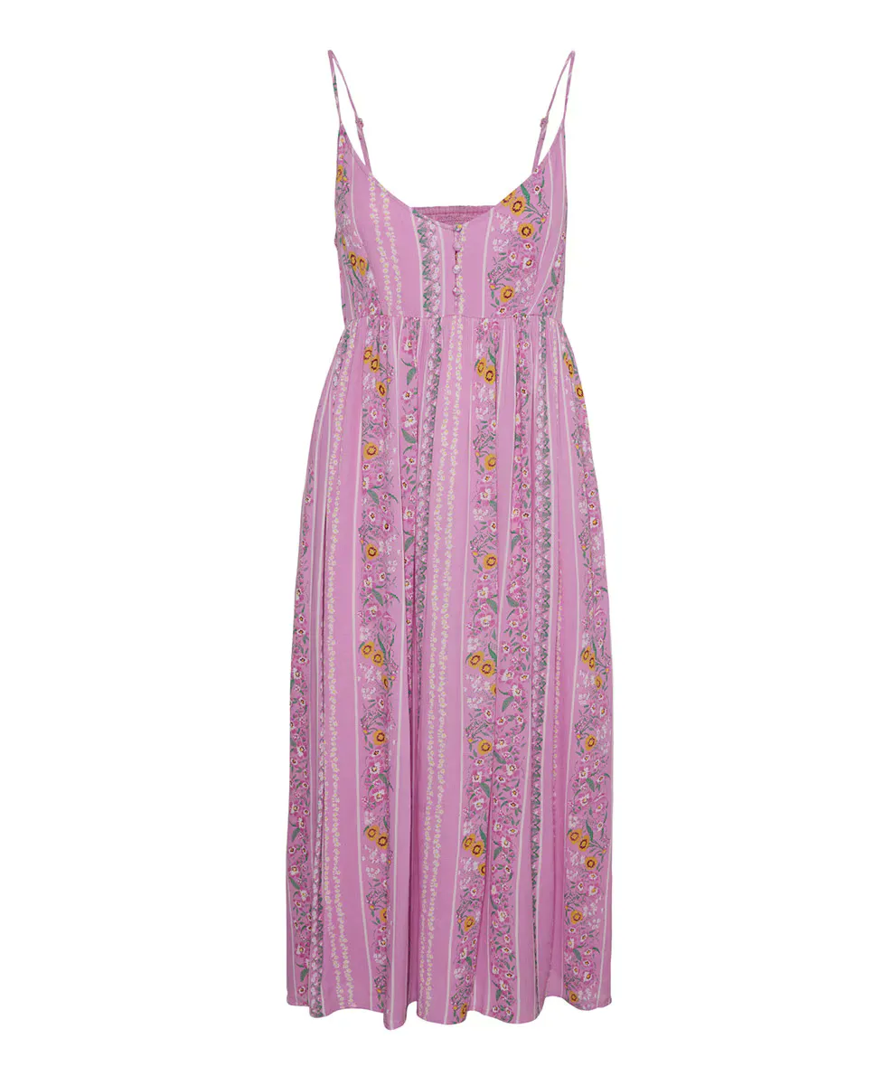 

Платье миди с фестивальными бретелями Yas, фиолетовый