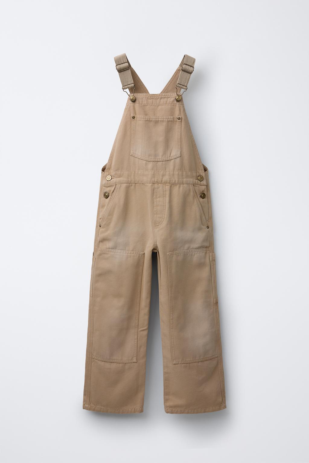 

Брезентовые комбинезоны ZARA, кэмел