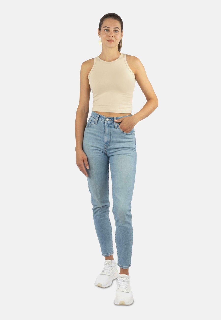 

Топ Normani 2 X CROP HOCHGESCHLOSSEN, Beige Burgund/Beige