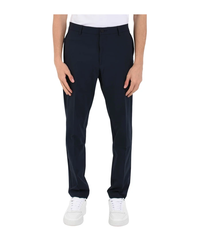 

Брюки из технической ткани со скрытой застежкой Hugo, синий