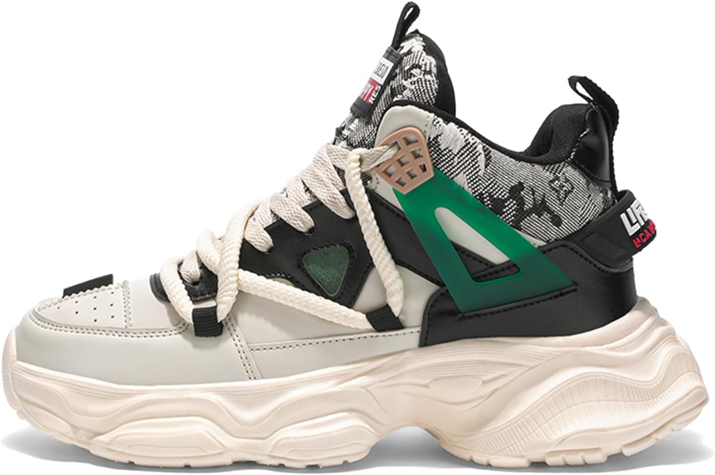 

Мужские высокие модные кроссовки с толстой подошвой, повседневные спортивные кеды для тенниса, бега и ходьбы Spwagym, черный