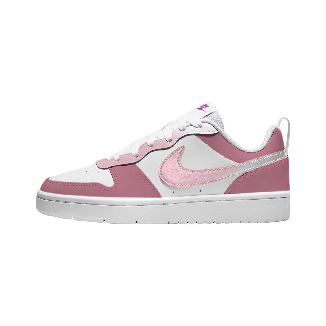 

Кроссовки Nike Court Borough Skateboard Shoes Women's Low-Top Pink/White, белый