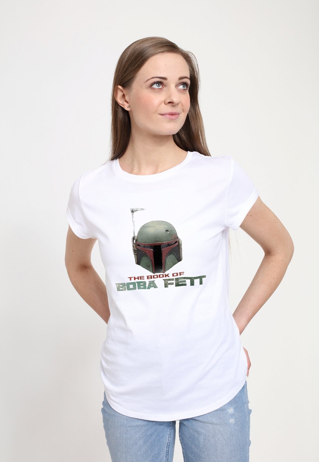 

Футболка с принтом BOOK OF BOBA FETT BOBA FETT HELMET Henry Tiger, белый