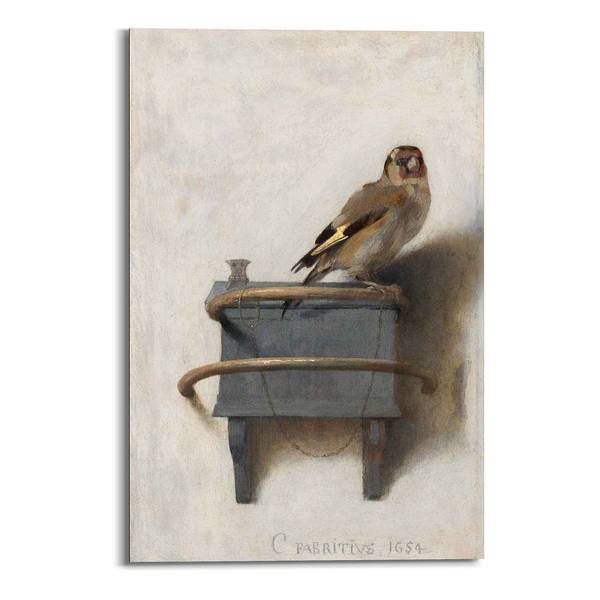 

Фреска Reinders Der Distelfink Carel Fabritius, коричневый