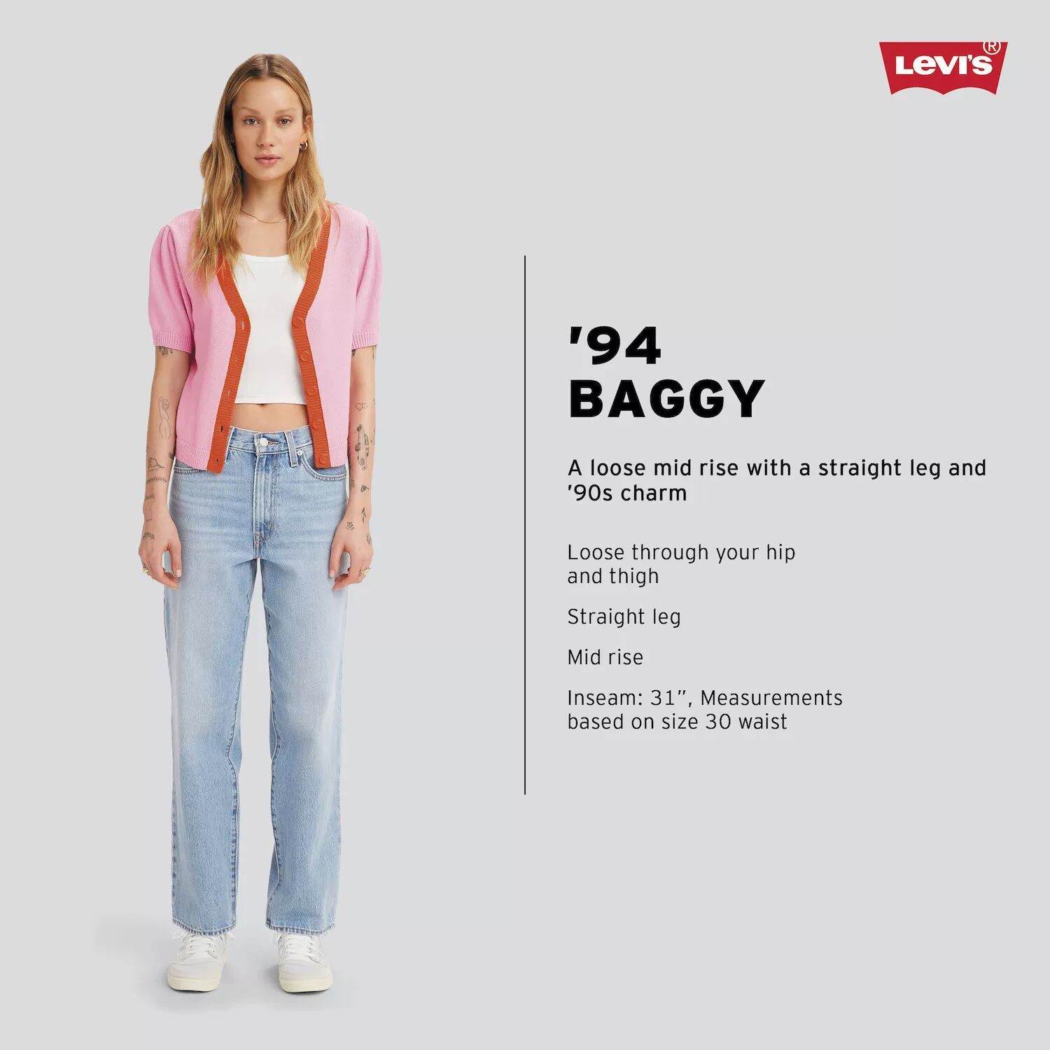 Женские мешковатые джинсы Levi's '94 Levi's — фото 3