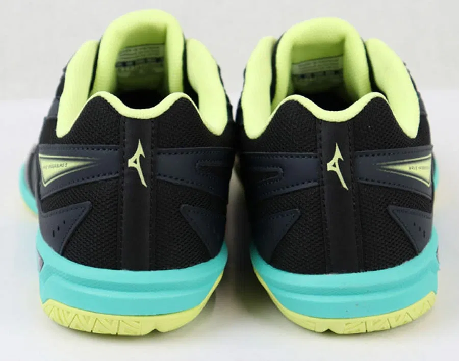 Кроссовки для настольного тенниса «WAVE KAISERBURG 8» от Mizuno, 03 Black X White X Lime — фото 4