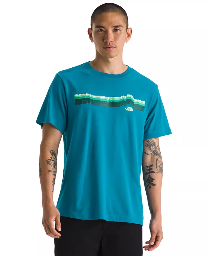 

Мужская футболка с коротким рукавом Evolution Tequila Sunrise с принтом The North Face, синий